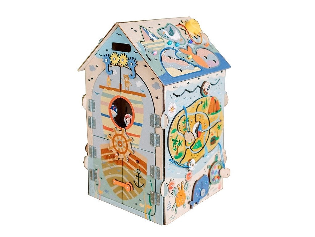 Maison d'activités illuminée - Pirate pastel