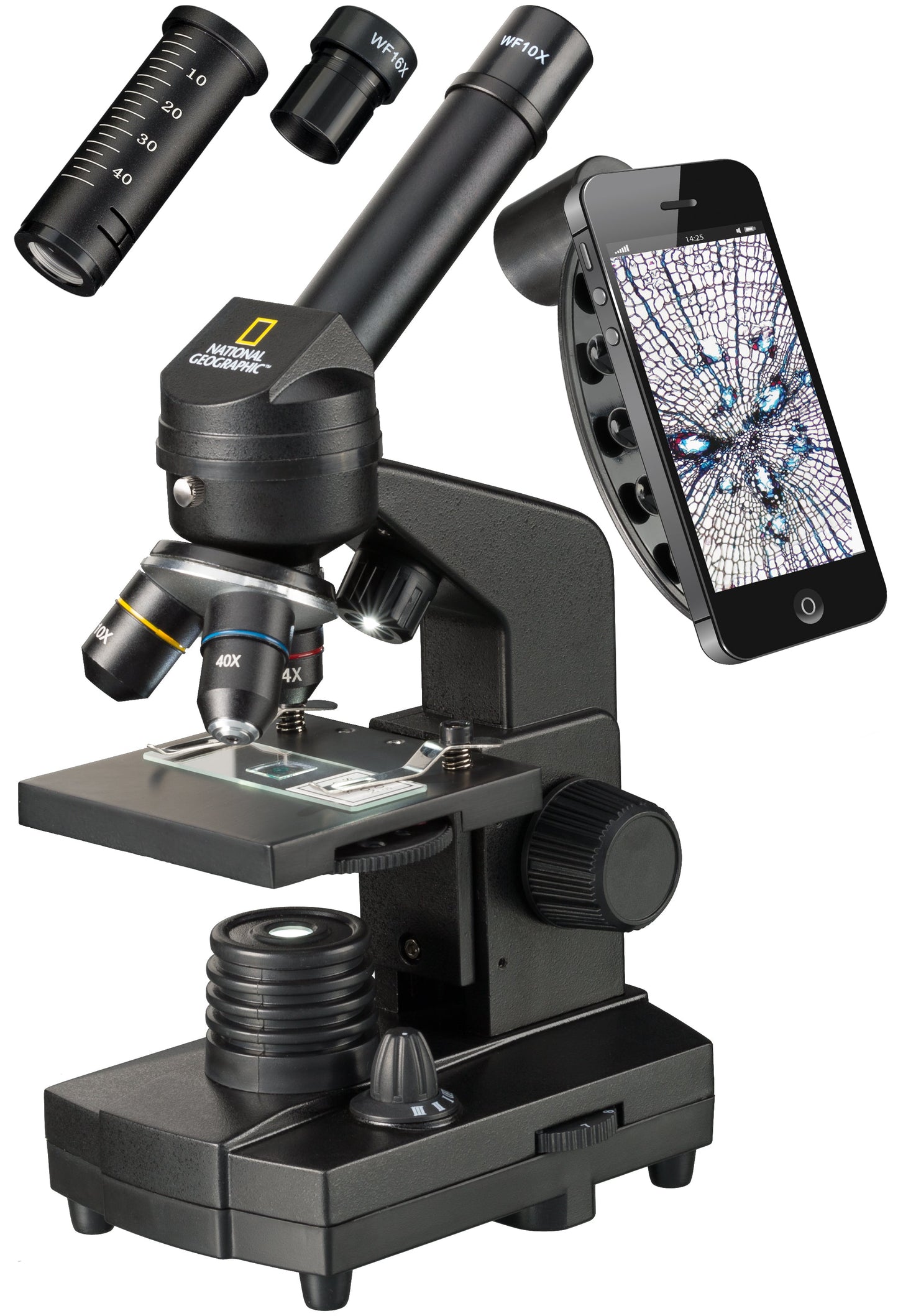 40x-1280x Microscope avec Support pour Smartphone