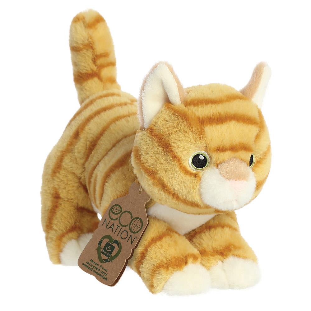 Éco-Nation chat orange 21 cm