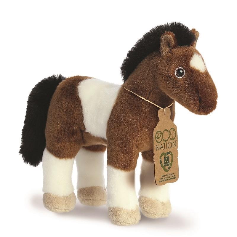 Eco Nation cheval brun/blanc 28 cm