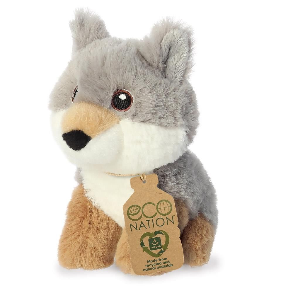 Eco Nation mini loup 13 cm