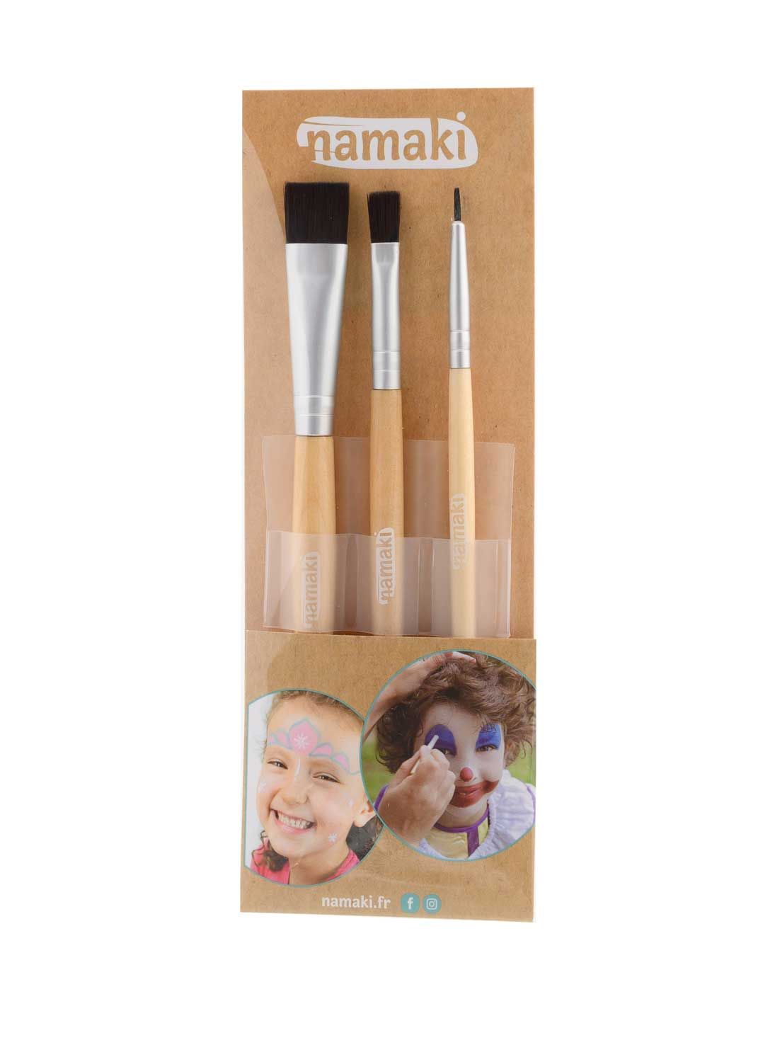Kit 3 pinceaux de maquillage