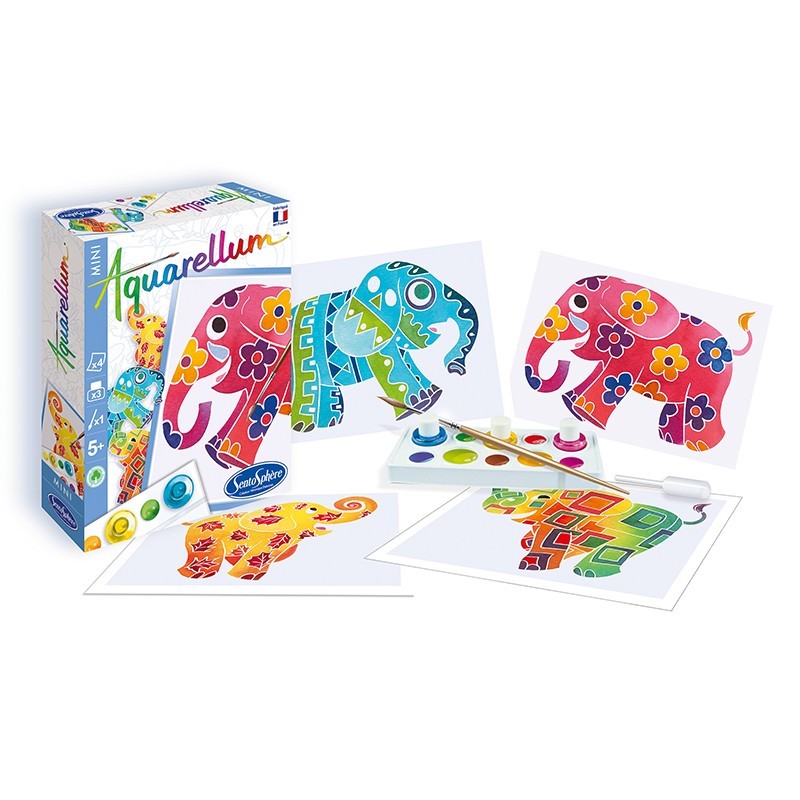 Aquarellum Mini - Eléphants
