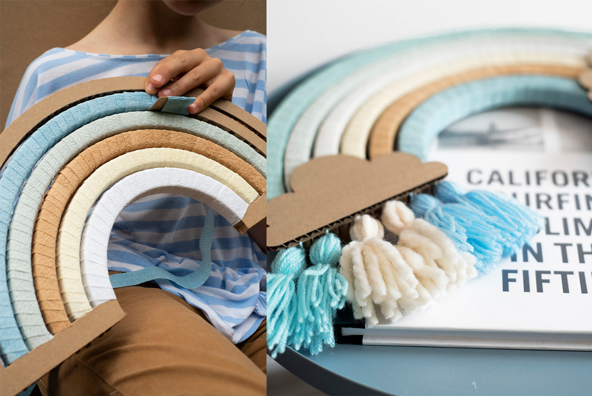 DIY arc-en-ciel plage