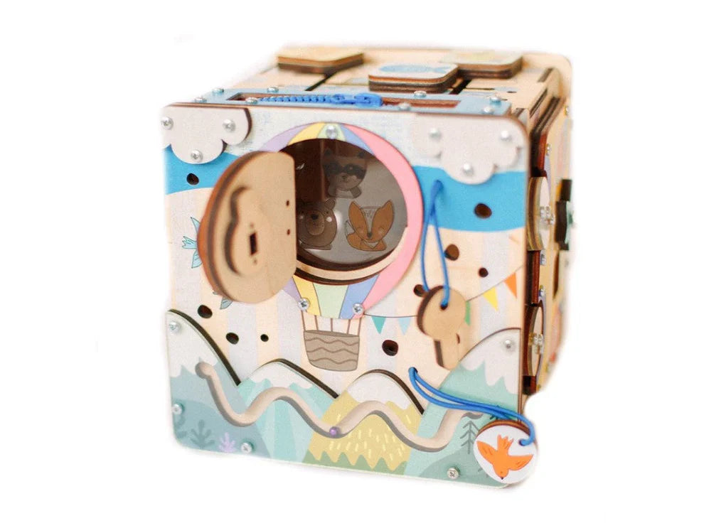 Tableau d'activités cube avec LED pour le voyage