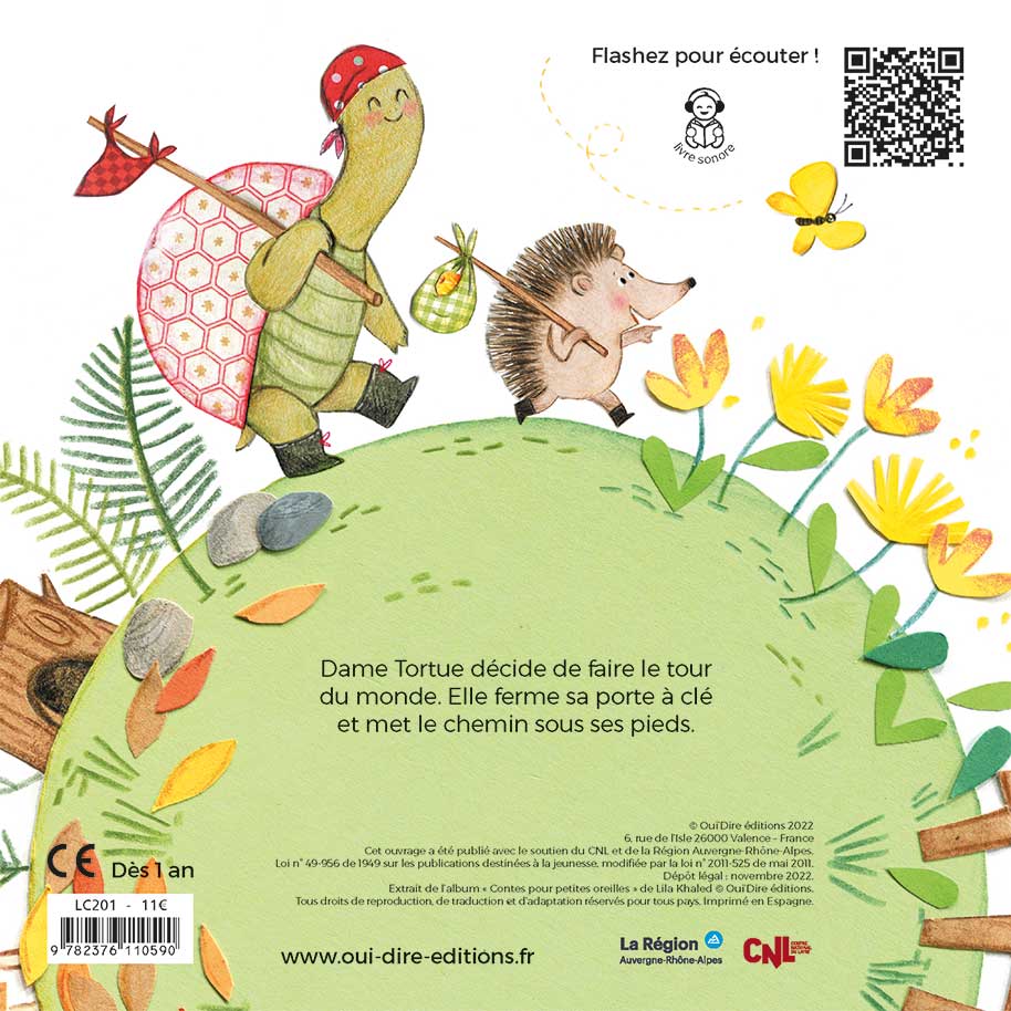 Livre cartonné - Dame Tortue