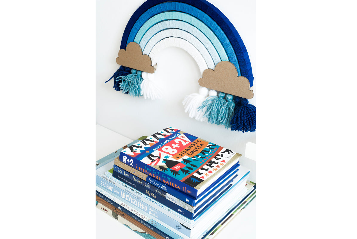 DIY arc-en-ciel mono bleu