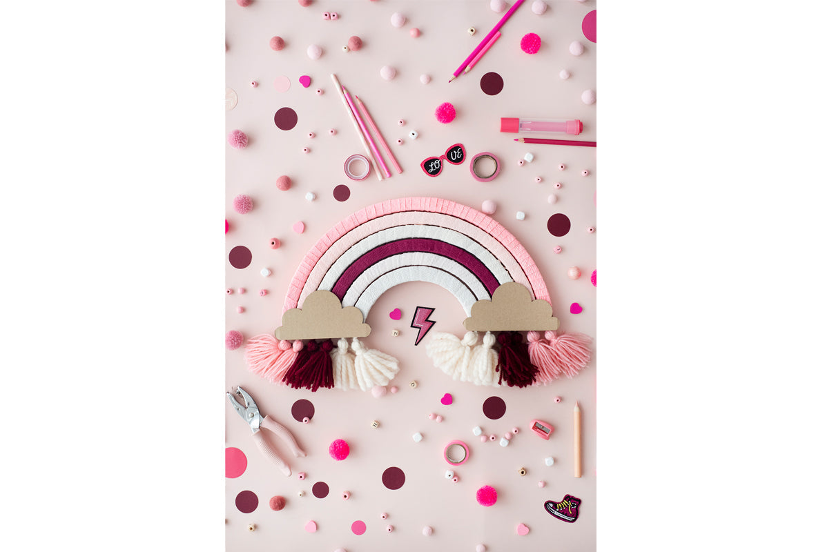 DIY arc-en-ciel mono rose