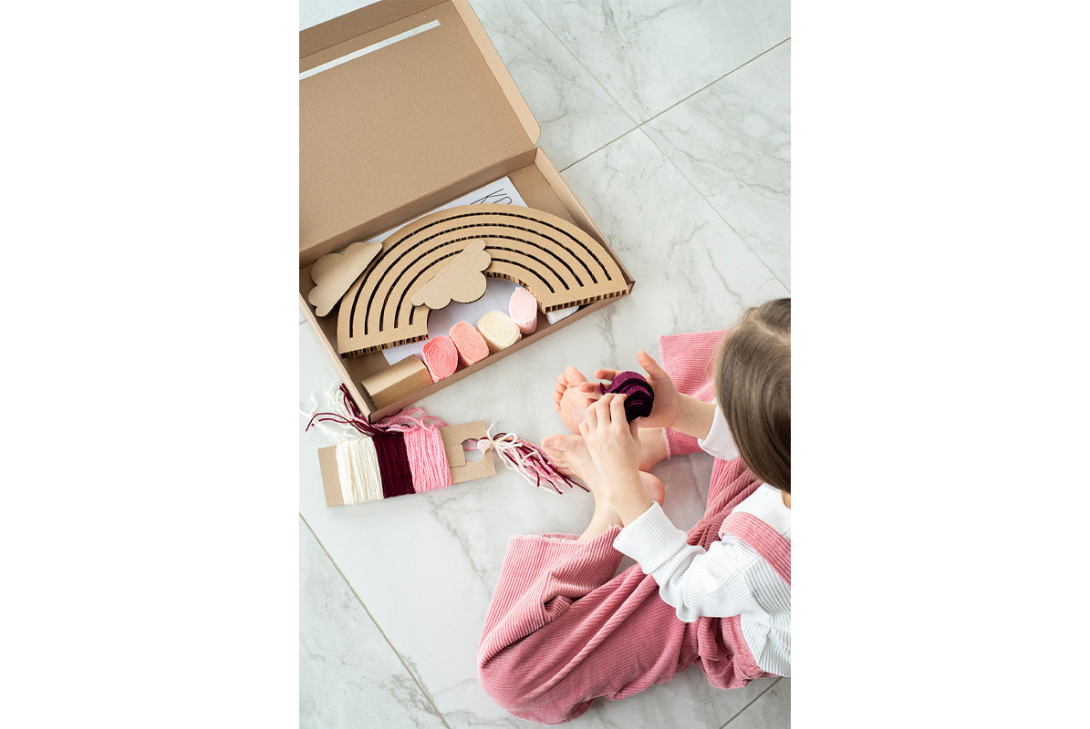 DIY arc-en-ciel mono rose