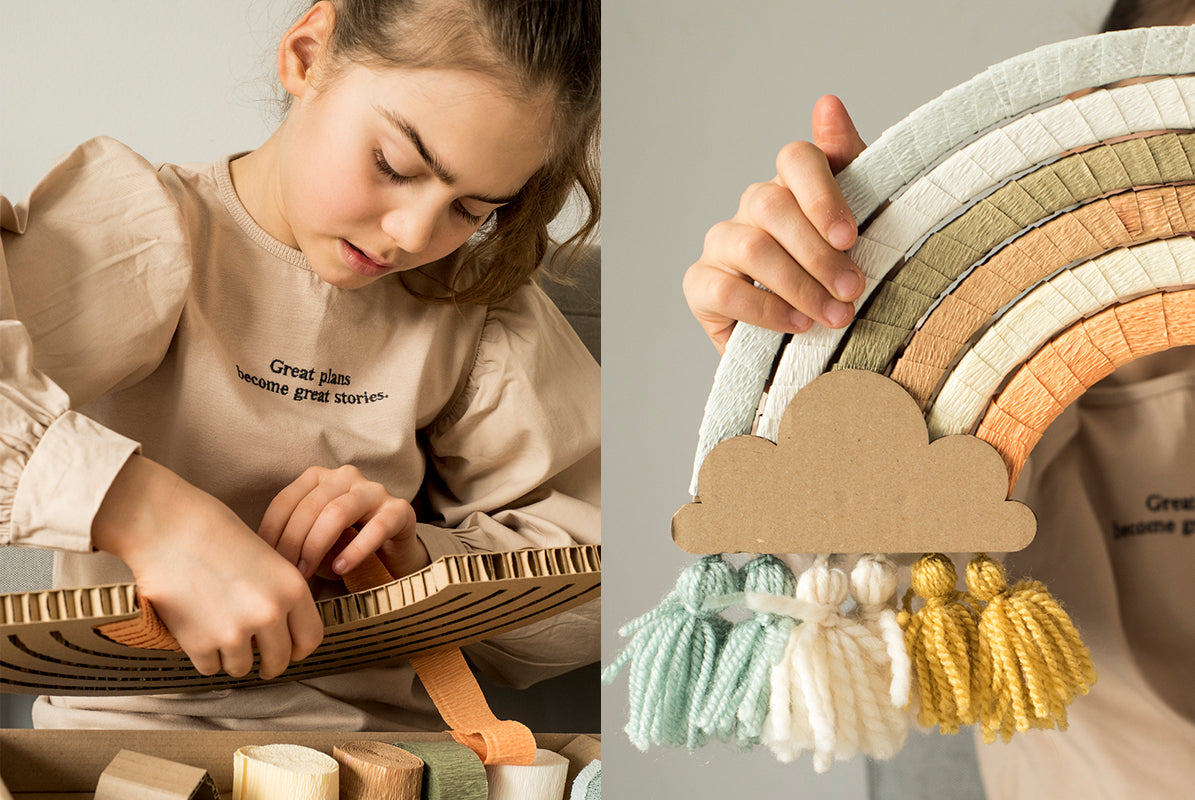 DIY arc-en-ciel organique