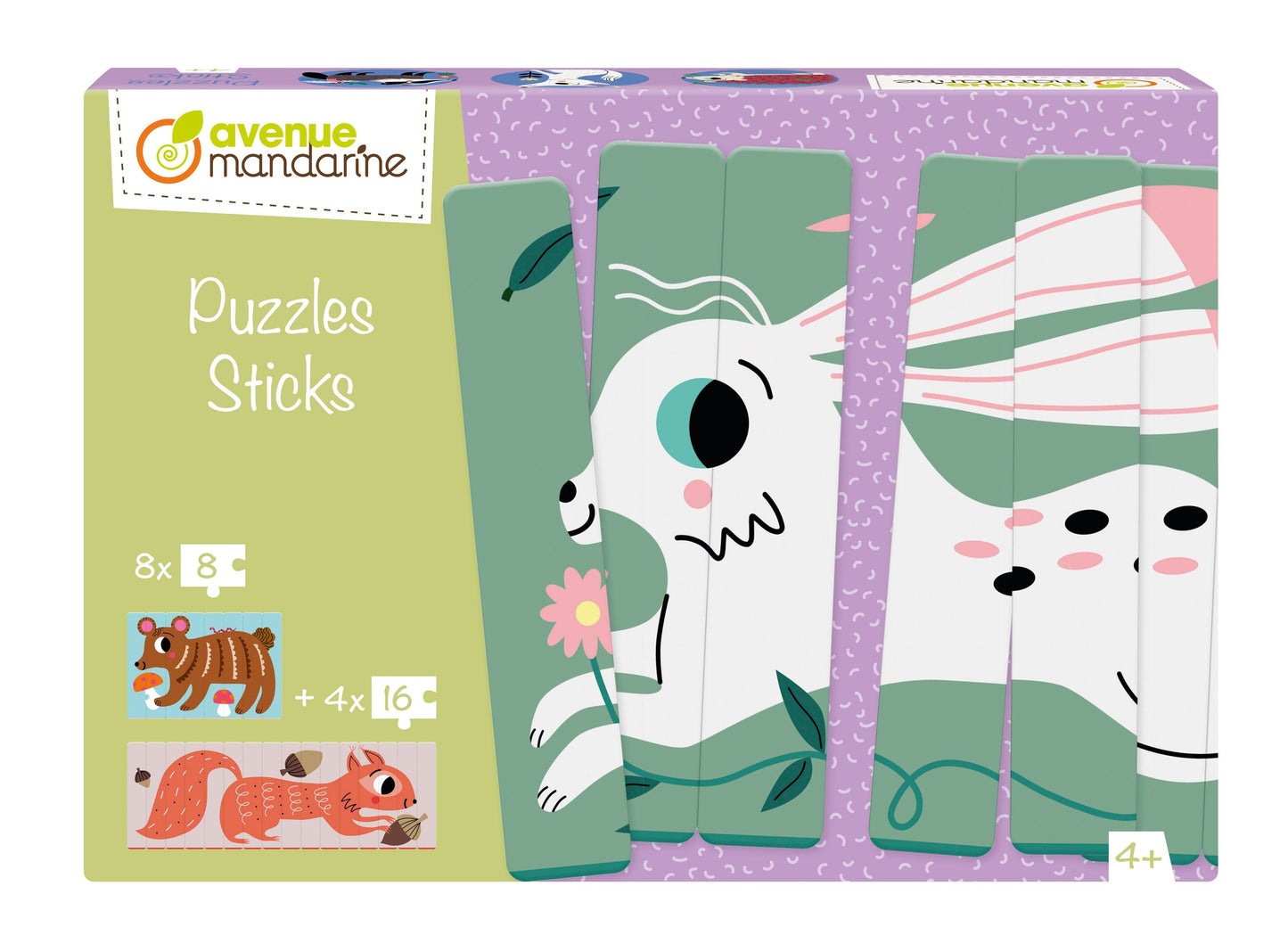 Puzzles Sticks, Animaux de la forêt