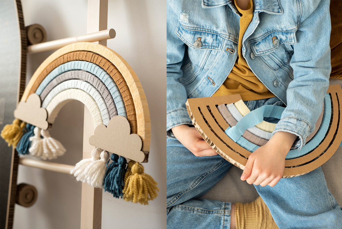 DIY arc-en-ciel miel bleu
