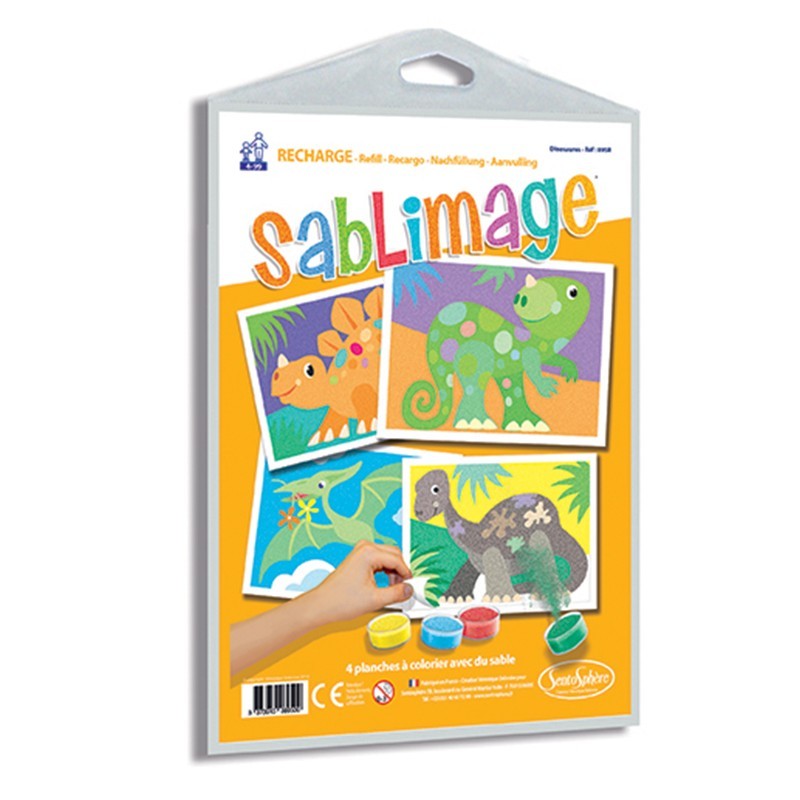 Sablimage recharge - Dinosaures