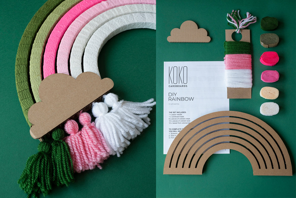 DIY arc-en-ciel tropical