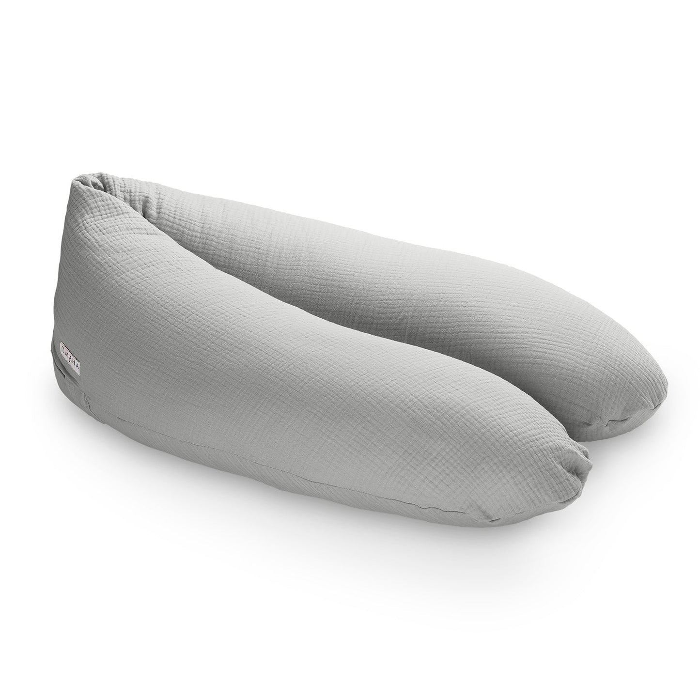 Coussin d’allaitement en mousseline | Gris clair