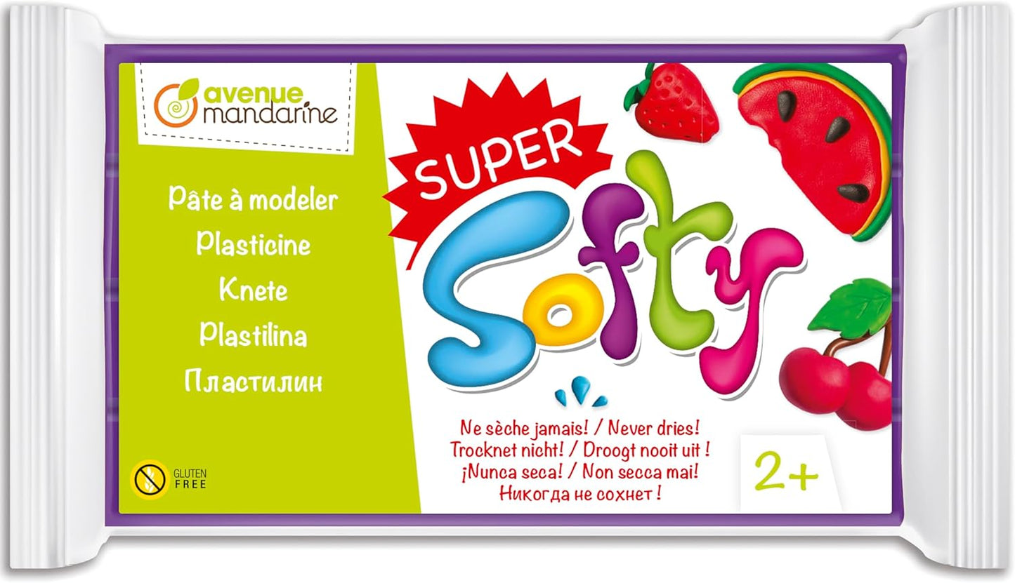 Super Softy - Pâte à modeler 350g, Violet