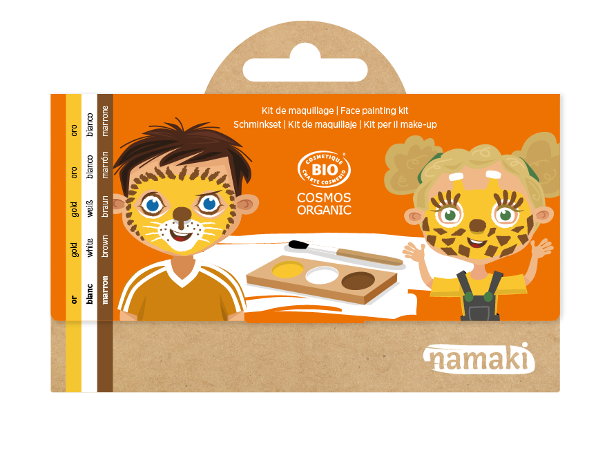 Kit de maquillage 3 couleurs Lion & Girafe