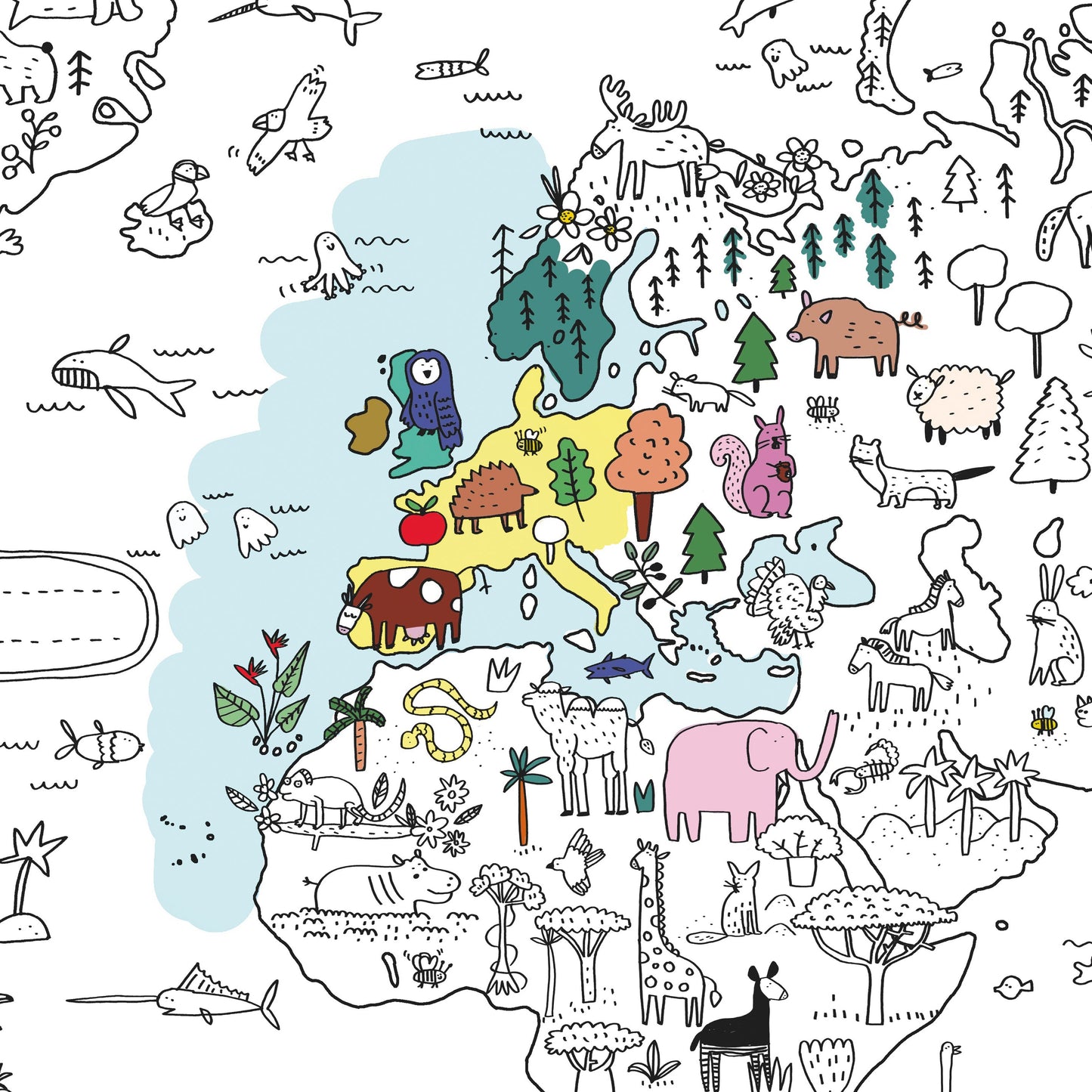 mon POSTER "Mappemonde"