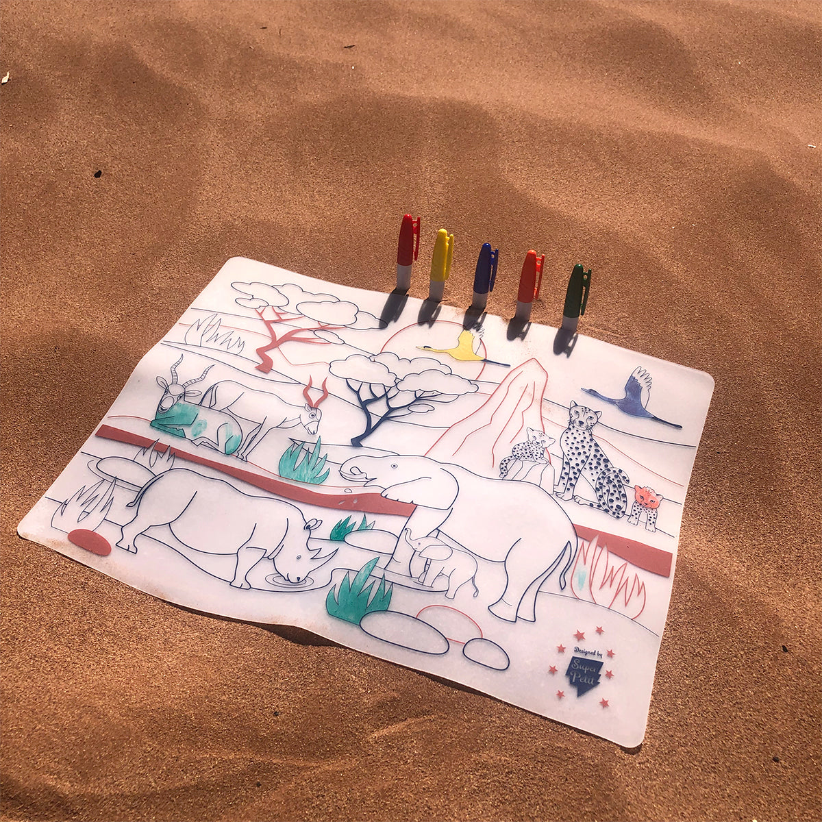 set à colorier La savanne