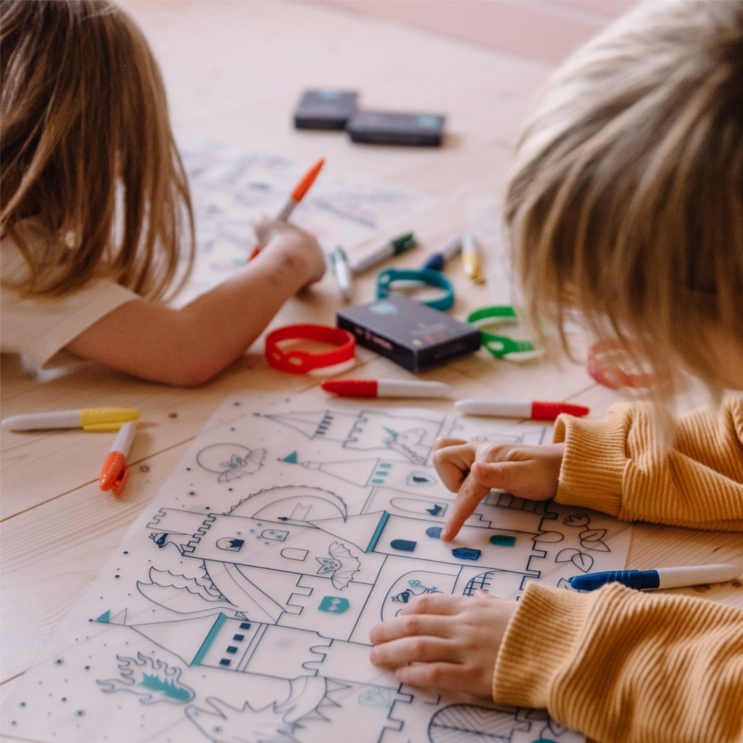 set à colorier Château