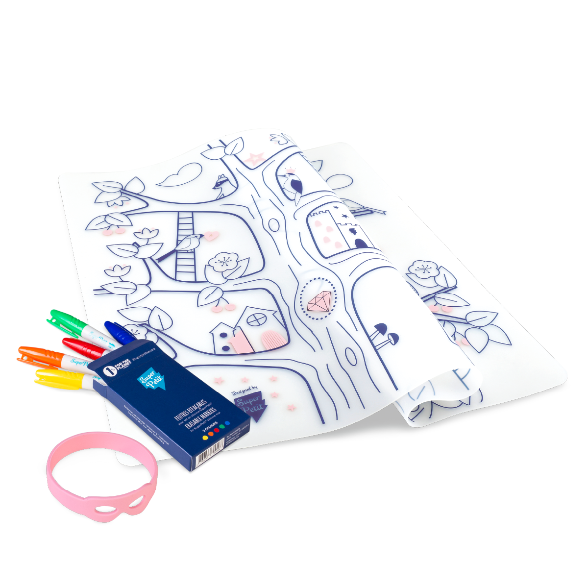 Set à colorier - Arbre magique