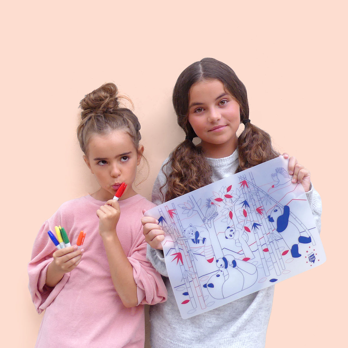 set à colorier - Les pandas d'Asie