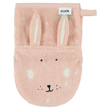 Lot de 2 gants de toilette | Mme, Chat - Mme, Lapin