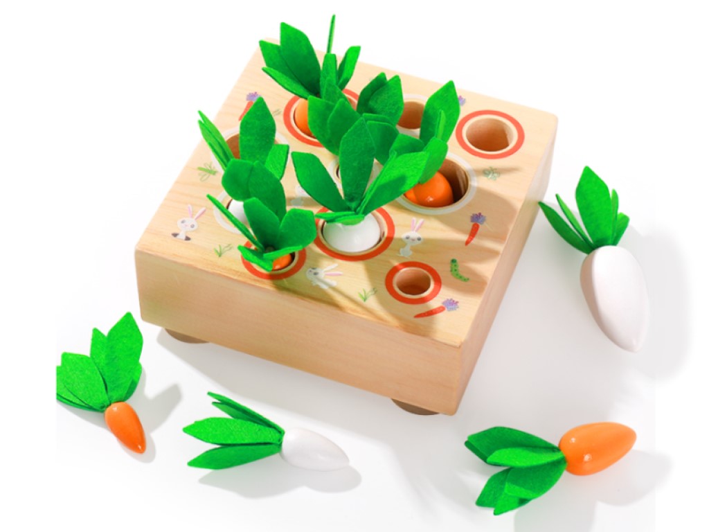 Puzzle en bois - jeu des carottes