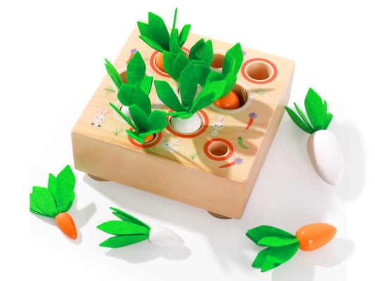 Puzzle en bois - jeu des carottes