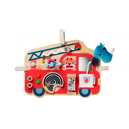 Camion de pompier panneau d'activites