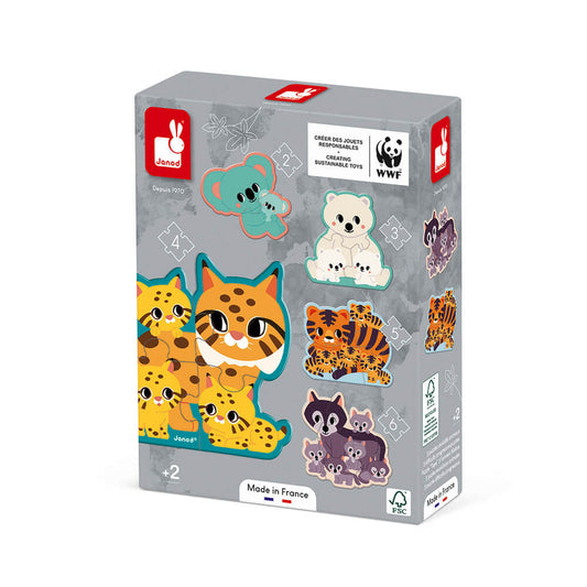 5 Puzzles évolutifs animaux