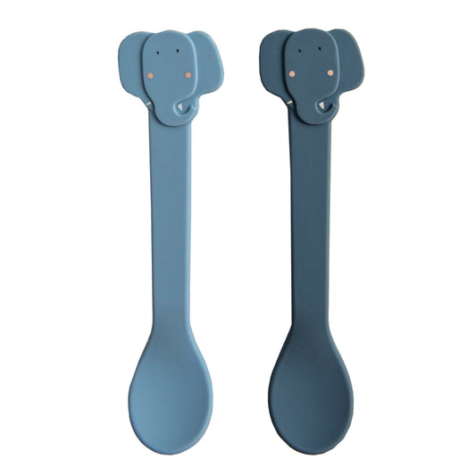 Cuillère en silicone - 2-Pack - Mrs, Elephant