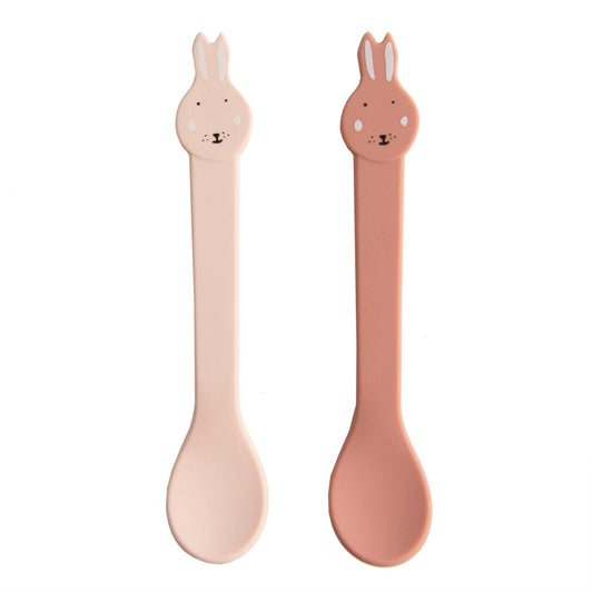 Cuillère en silicone - 2-Pack - Mme, Lapin
