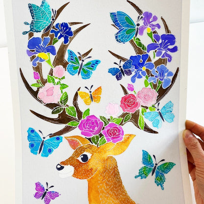 Aquarellum - Cerfs Enchantés