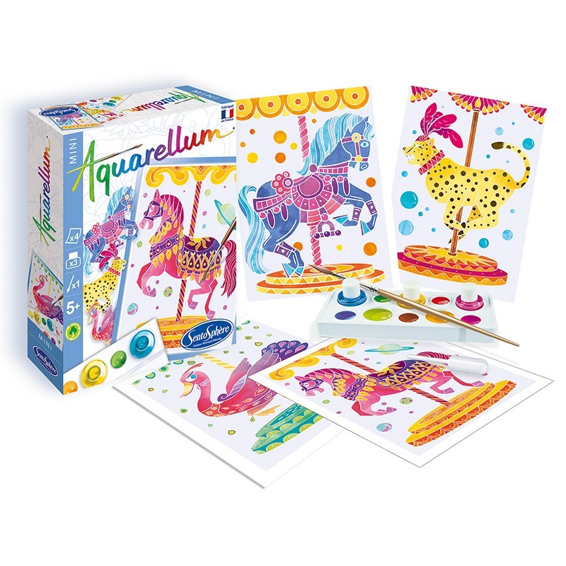 Aquarellum Mini - Chevaux Manège