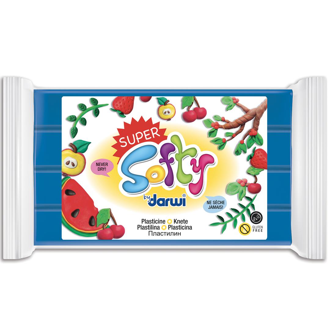 Super Softy - Pâte à modeler 350g, Bleu