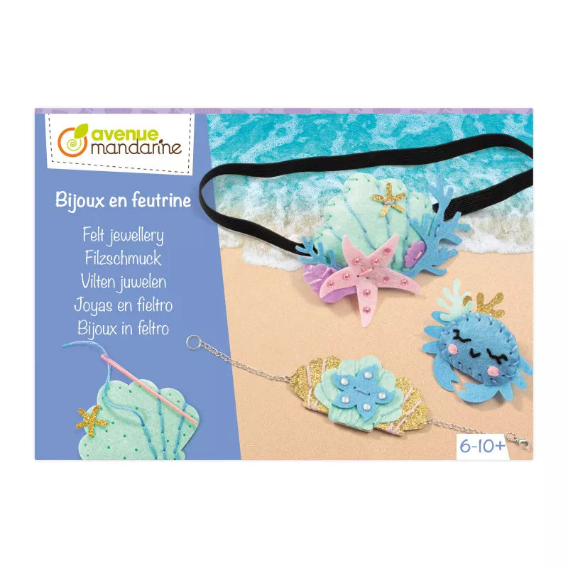 Boîte créative, Bijoux en feutrine, Mer