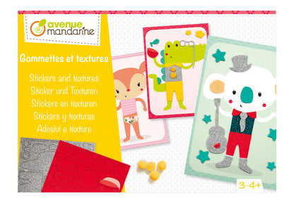 Boîte créative, Gommettes et textures