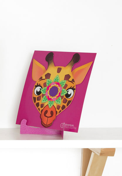 Boîte créative, Mandala animaux à gratter