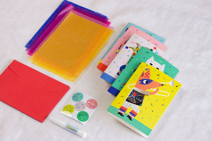 Boîte créative, Papier vitrail