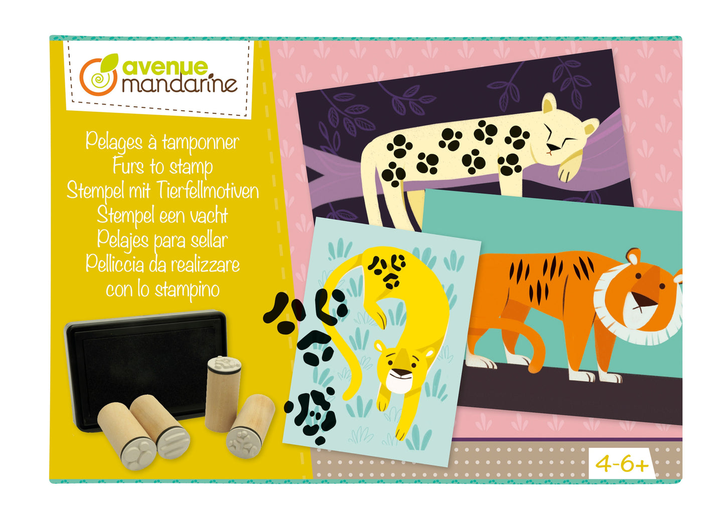 Boîte créative, Pelages à tamponner