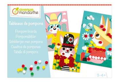 Boîte créative, Tableaux de pompons