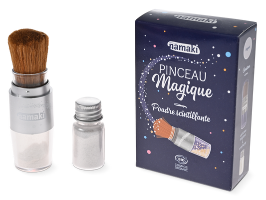 Pinceau Magique & Poudre Scintillante - Argent