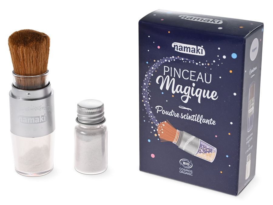 Pinceau Magique & Poudre Scintillante - Argent