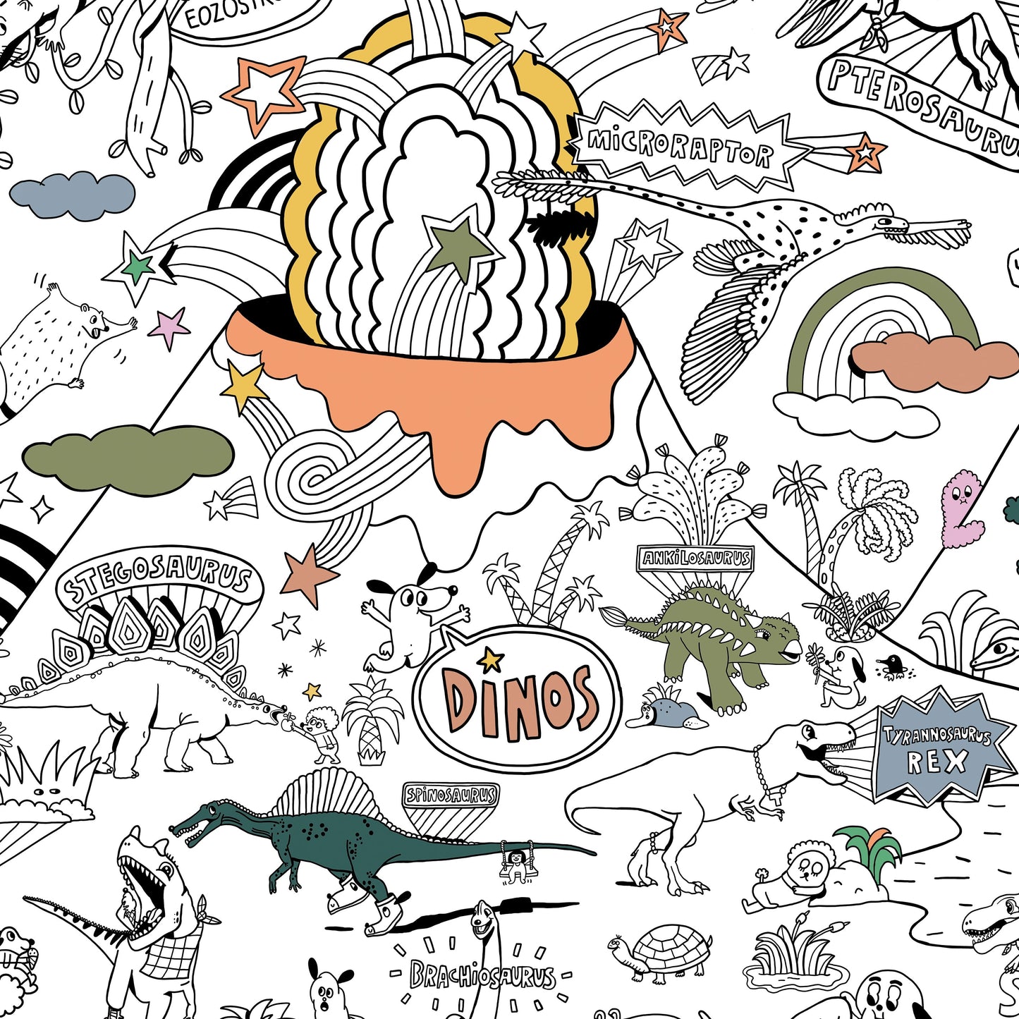 mon POSTER "Dinosaures"