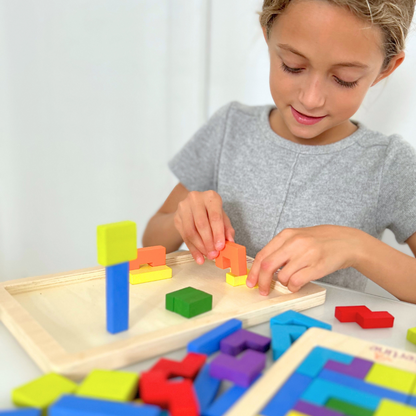 Puzzle : en bois   Lot de 2 puzzles avec pièces de rechange incluses