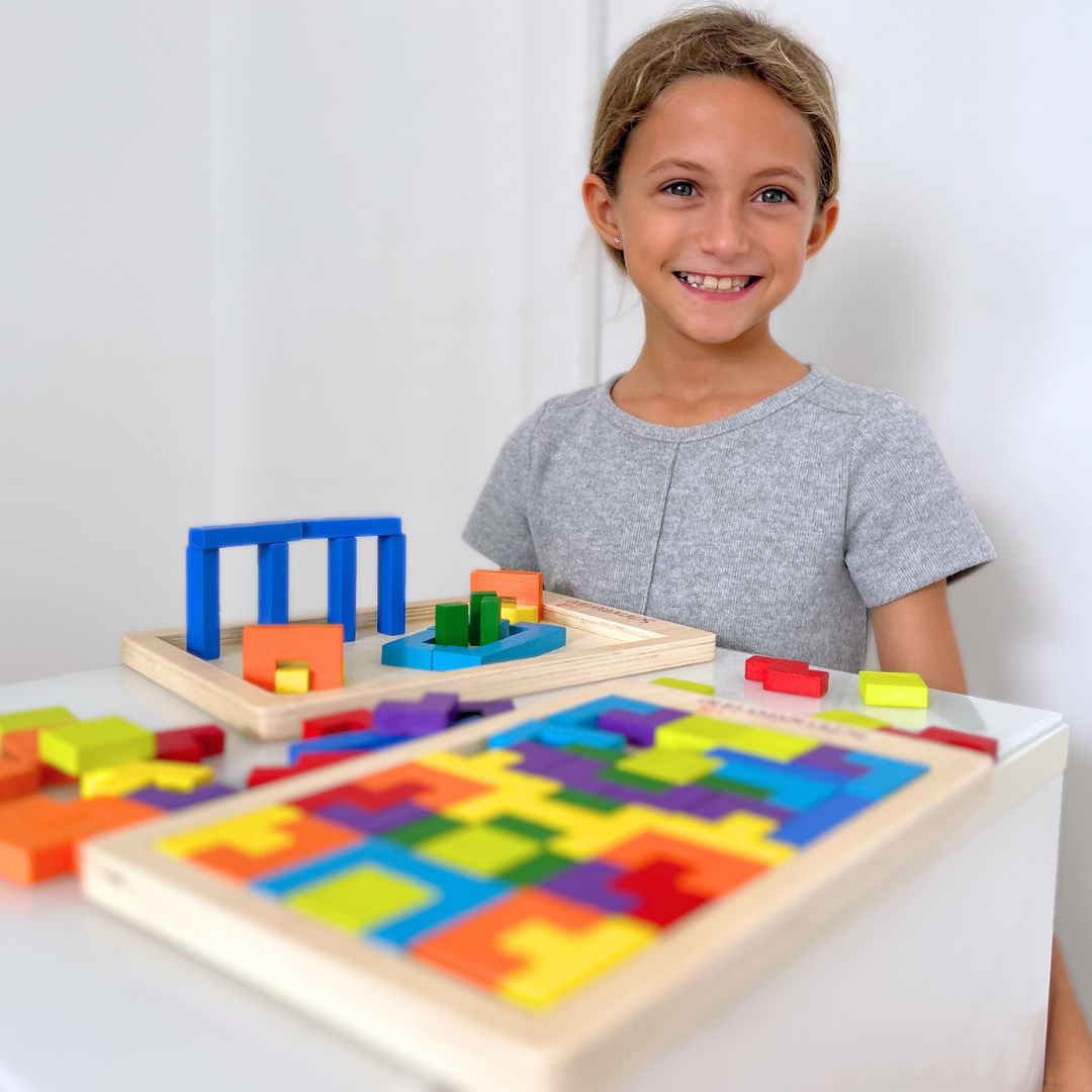 Puzzle : en bois - Lot de 2 puzzles avec pièces de rechange incluses