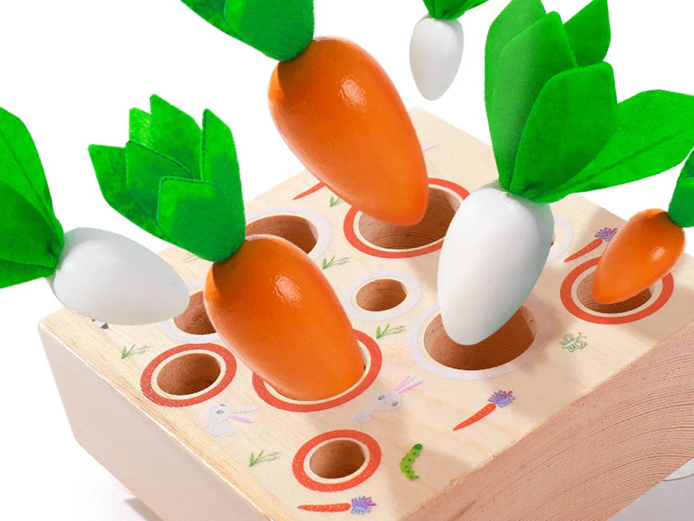 Puzzle en bois - jeu des carottes