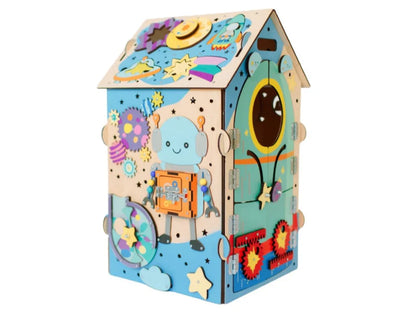 Tableau d'activités lumineux  en bois - Dans l'espace