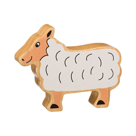Mouton bois naturel peint